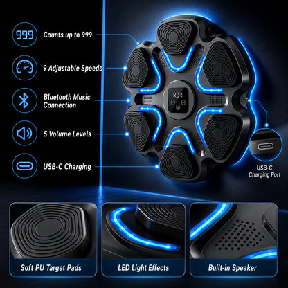 Counts up to 999 hits, 5 volume levels, USB-C charging, built-in speaker